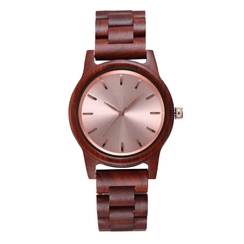 Ultra-thin Fashion Minimalist Wooden Watch, Casual Unisex Couple Wooden Watch