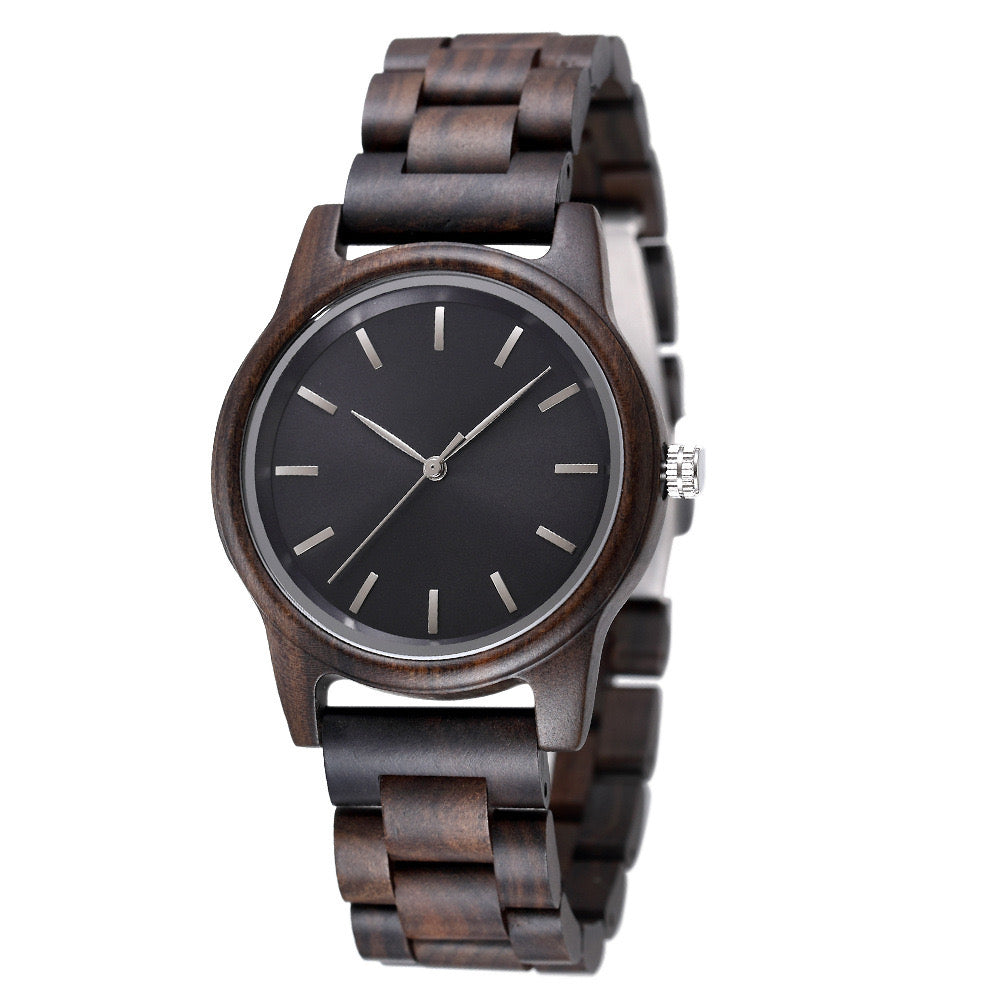 Ultra-thin Fashion Minimalist Wooden Watch, Casual Unisex Couple Wooden Watch