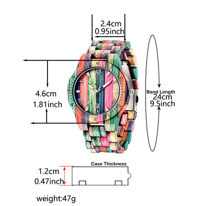 Fashion Casual Women's Delicate and Compact Bamboo Wooden Watch